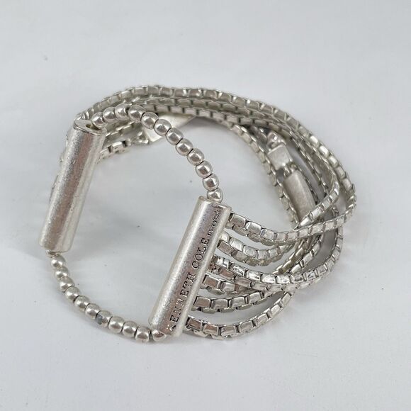 Kenneth Cole Multi Strand Silver Tone Bracelet “Today Is Not A Dress Rehearsal” - Picture 4 of 7